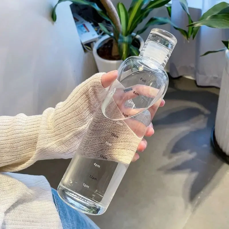 Elegant Water Bottle with Daily Timer