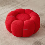 Bouclé Pouf Fleur