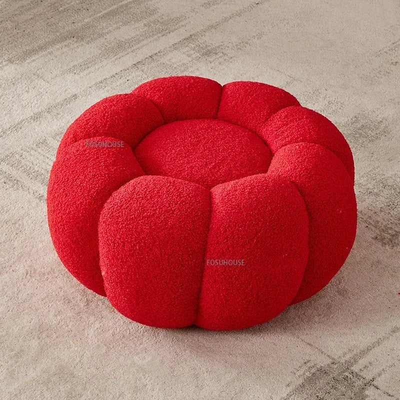 Bouclé Pouf Fleur
