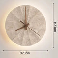 Backlit Eclipse Stone Clock