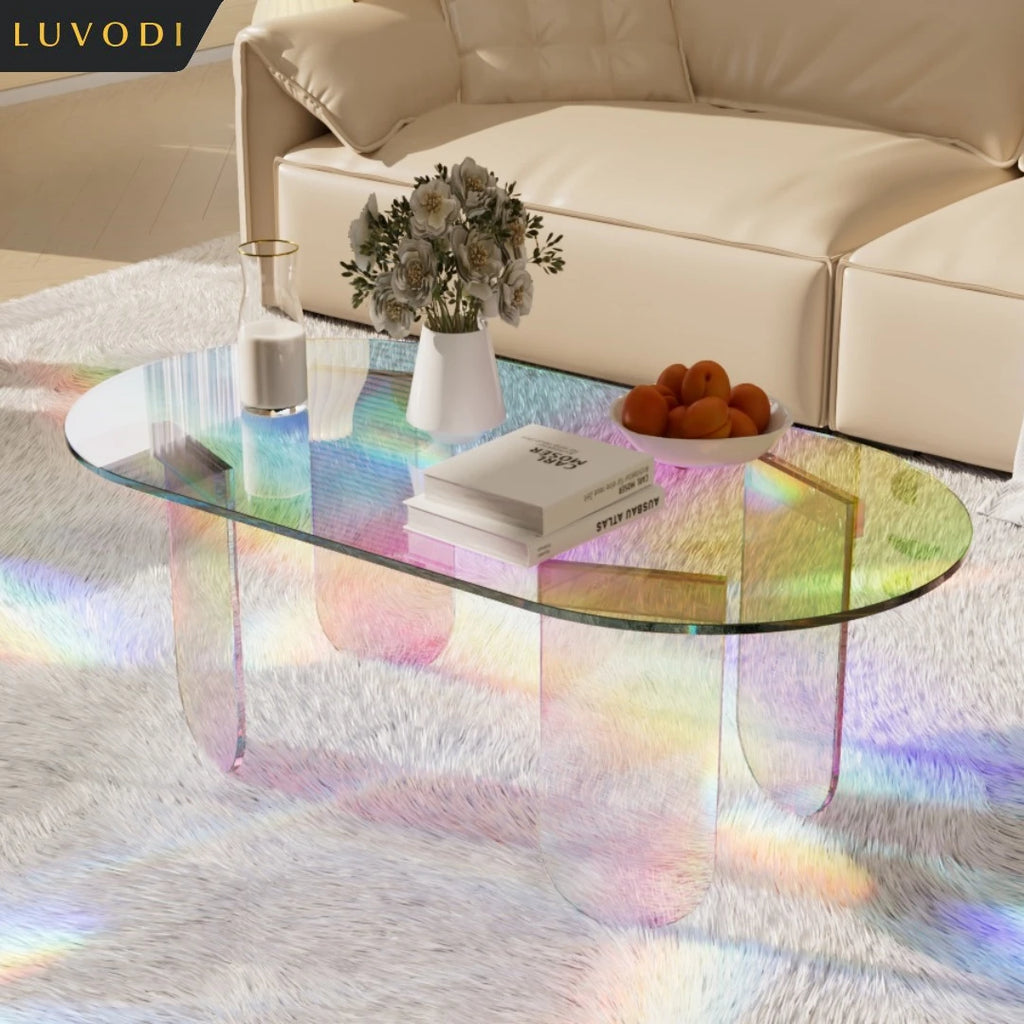 Iridescent Acrylic Coffee Table