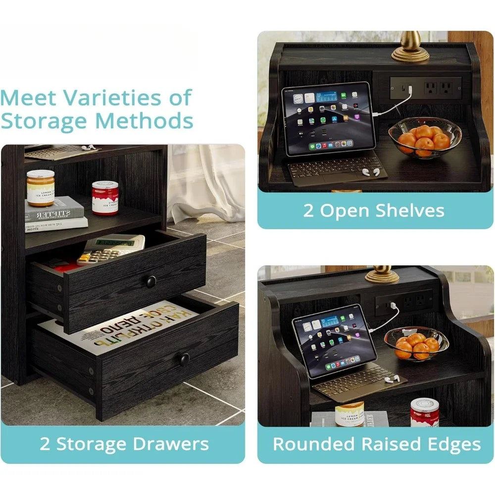 Smart Nightstand with Charging Station