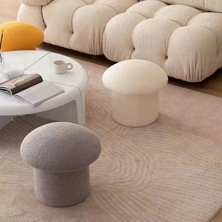 Bouclé Pouf Champignon
