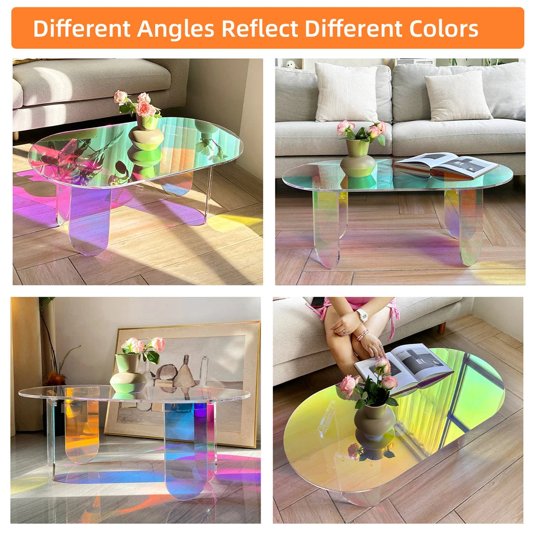 Iridescent Acrylic Coffee Table