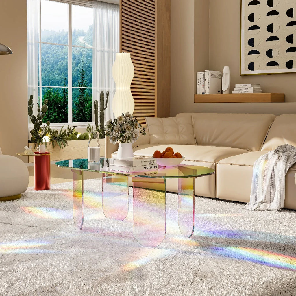 Iridescent Acrylic Coffee Table