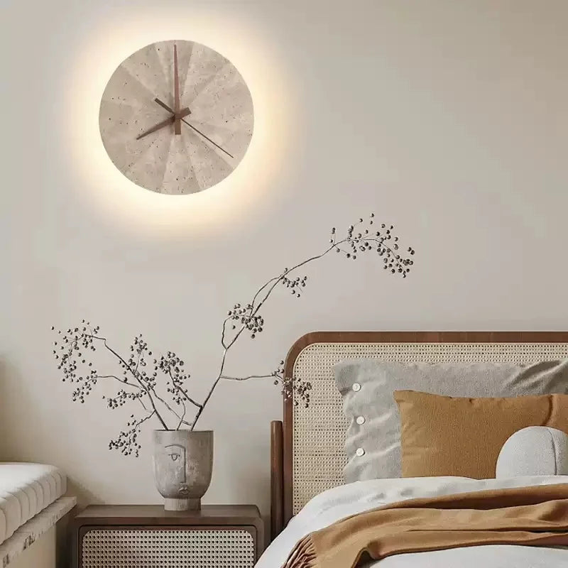 Backlit Eclipse Stone Clock