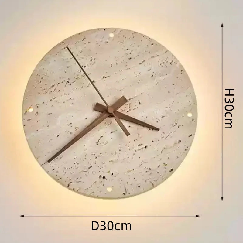 Backlit Eclipse Stone Clock