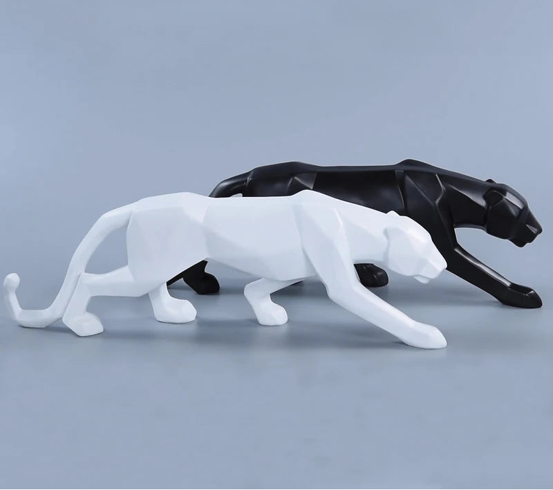 Geometric Panther Statue