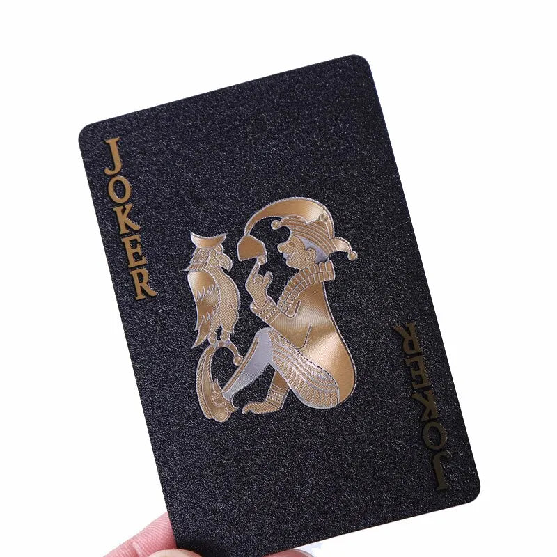 Black & Gold Waterproof Playing Cards