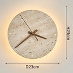 Backlit Eclipse Stone Clock
