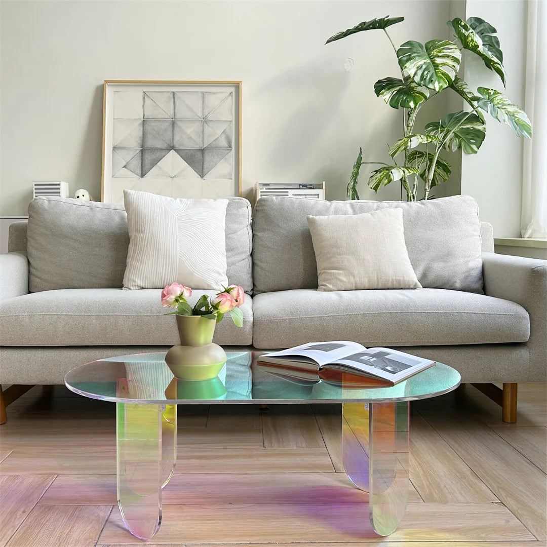 Iridescent Acrylic Coffee Table