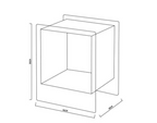 Floating Colour Cube Side Table