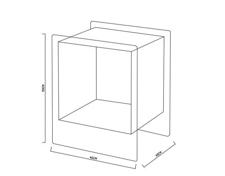 Floating Colour Cube Side Table