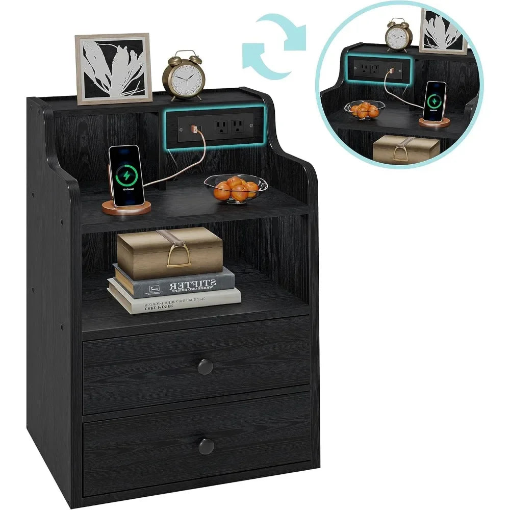 Smart Nightstand with Charging Station