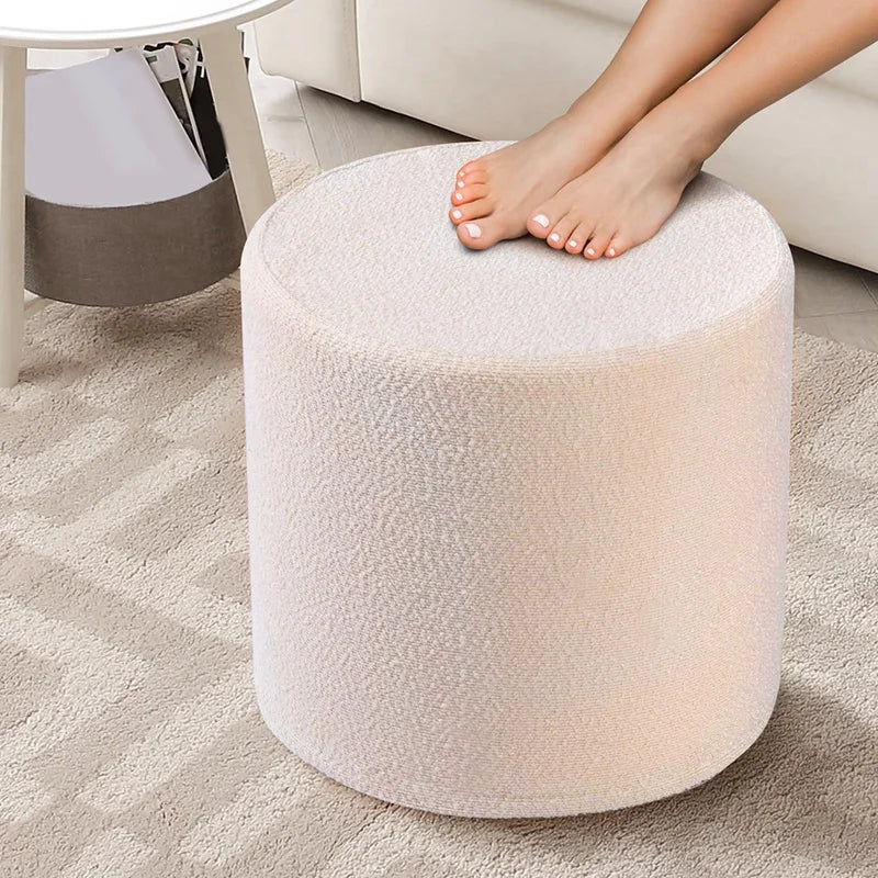 Bouclé Pouf Marshmallow