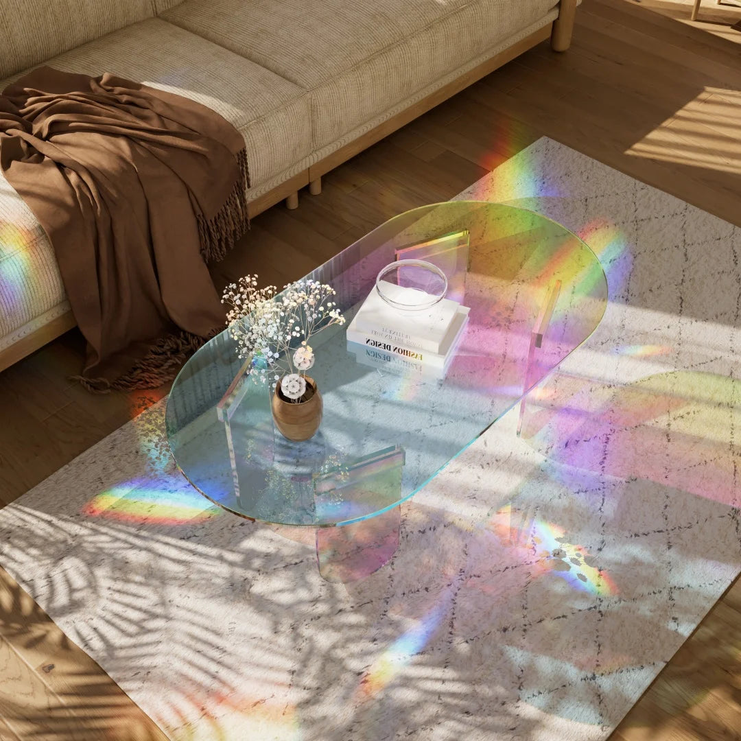 Iridescent Acrylic Coffee Table