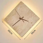 Backlit Eclipse Stone Clock
