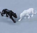 Geometric Panther Statue