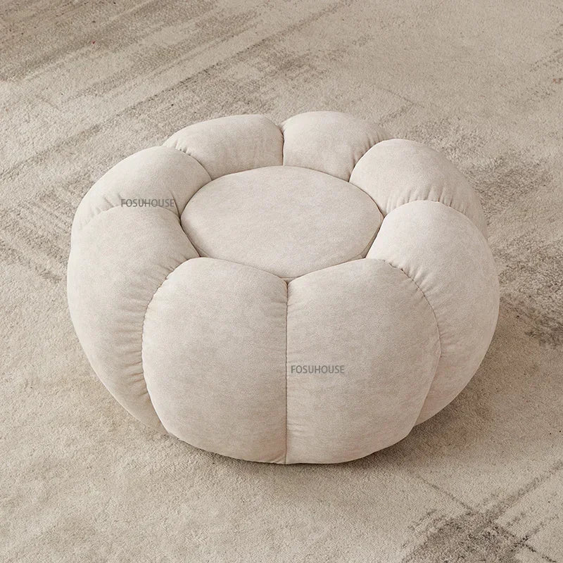 Bouclé Pouf Fleur