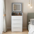 Compact Vanity with Hidden Seat