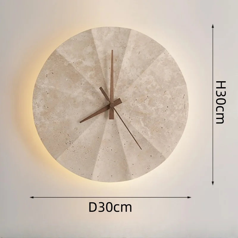 Backlit Eclipse Stone Clock