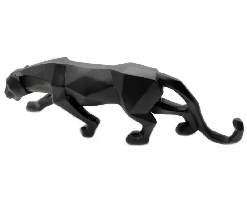 Geometric Panther Statue