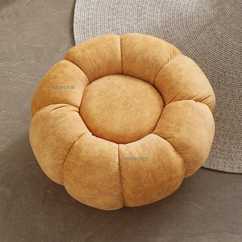 Bouclé Pouf Fleur