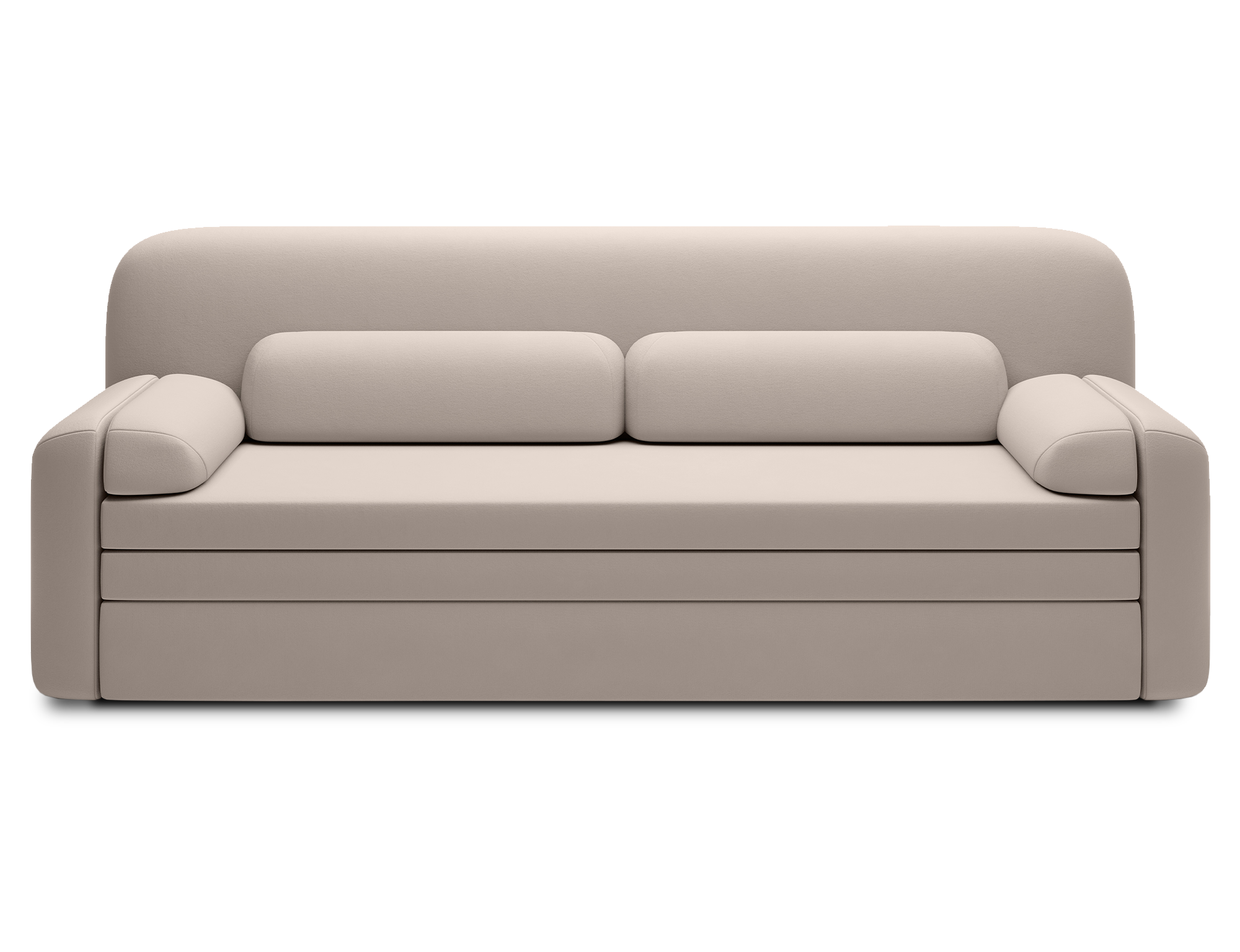 Elioss 3 Seater Storage Sleeper Sofa - Beige