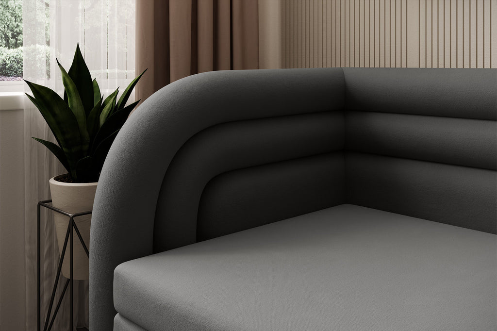 Fabillo Storage Sleeper Sofa - Dark Grey
