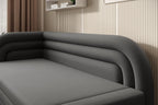 Fabillo Storage Sleeper Sofa - Dark Grey