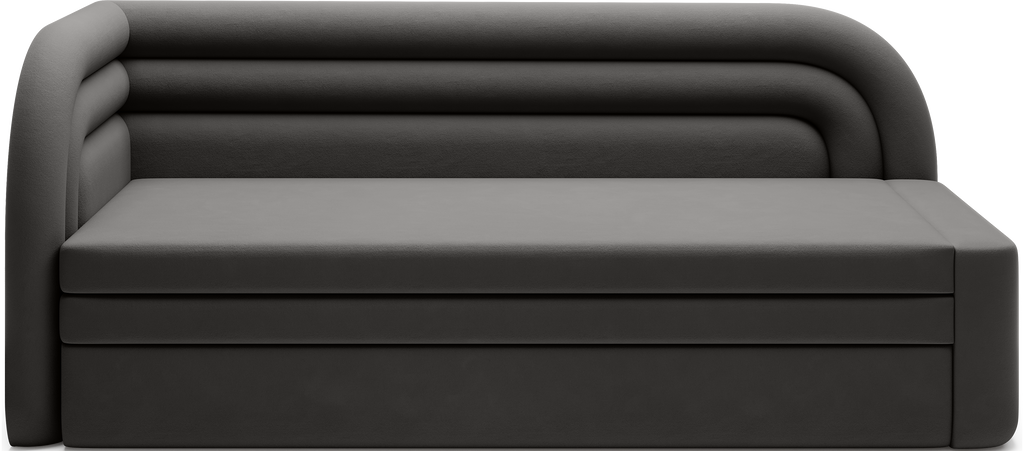 Fabillo Storage Sleeper Sofa - Dark Grey