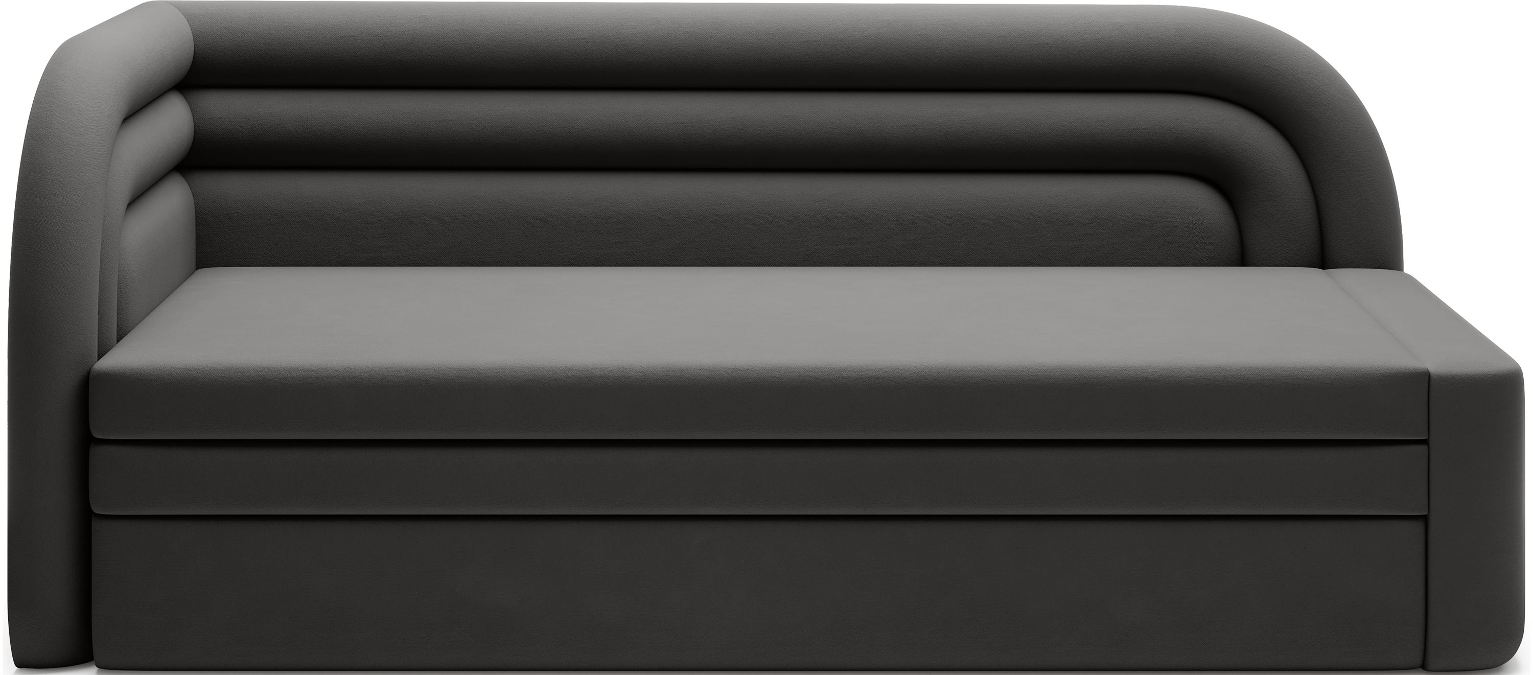 Fabillo Storage Sleeper Sofa - Dark Grey