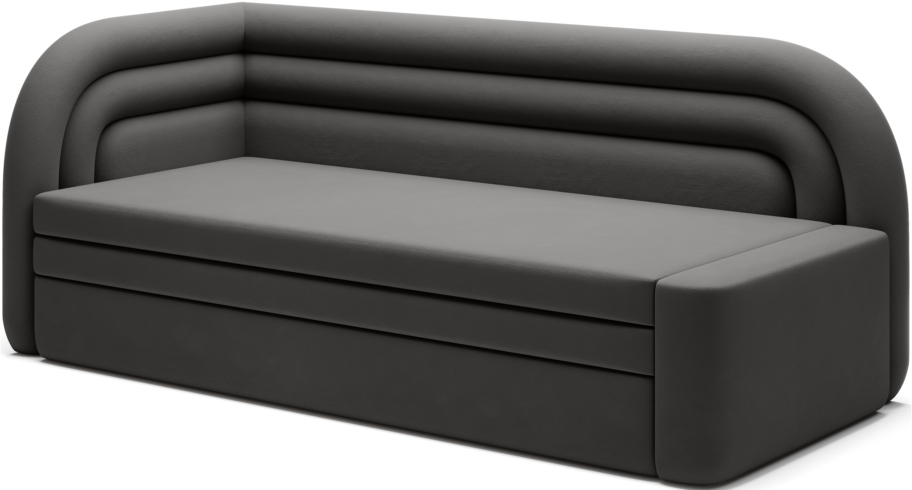 Fabillo Storage Sleeper Sofa - Dark Grey