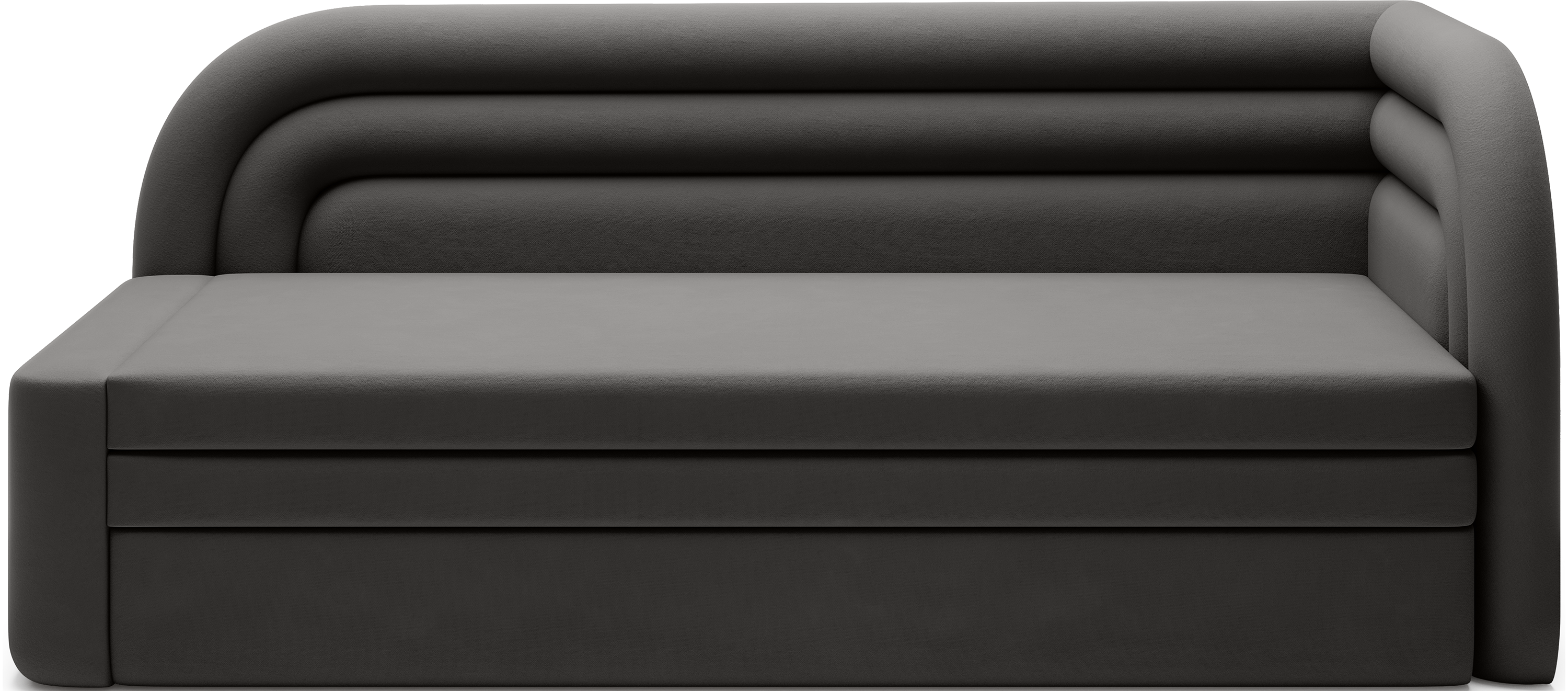 Fabillo Storage Sleeper Sofa - Dark Grey