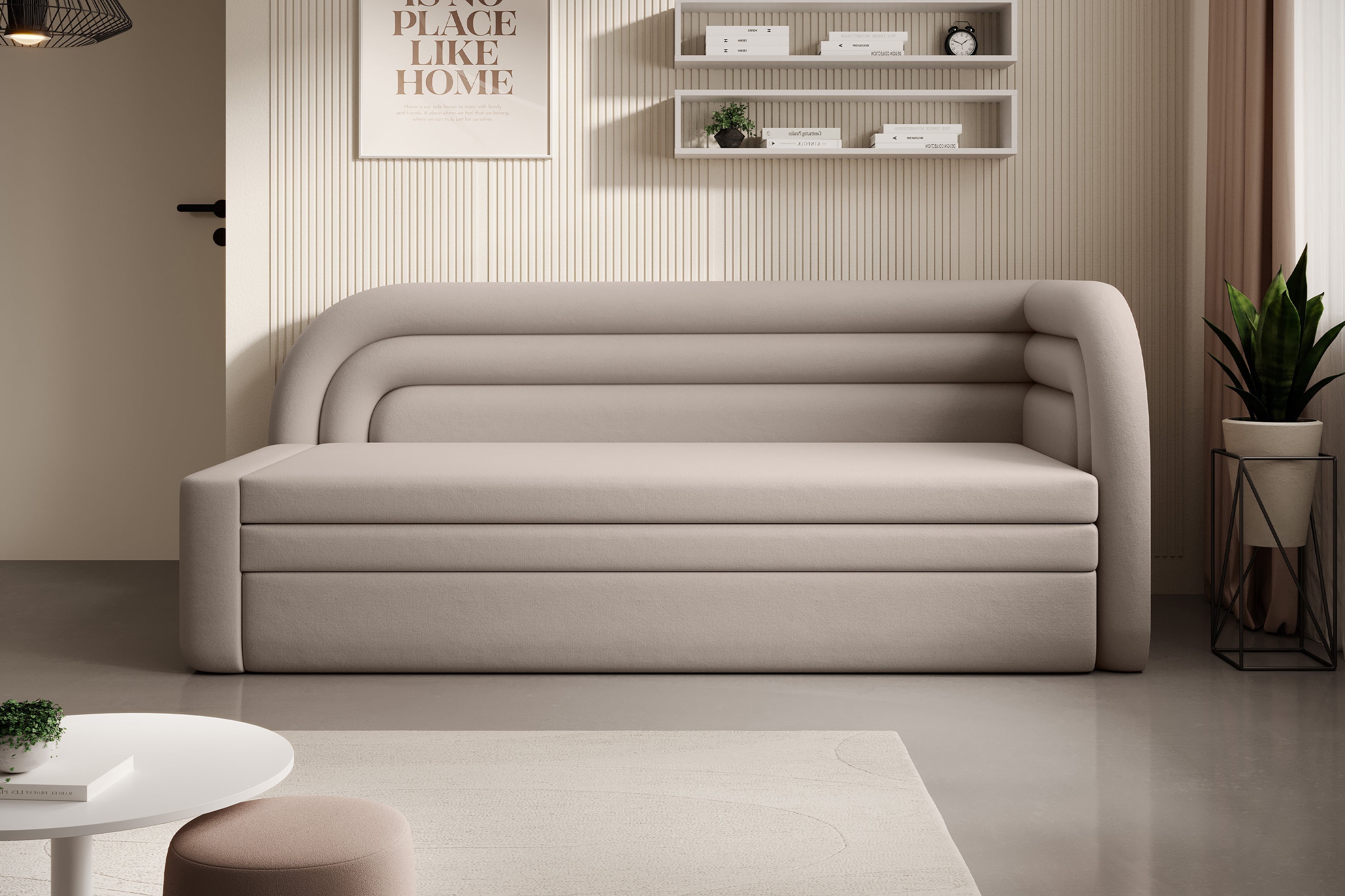 Fabillo Storage Sleeper Sofa - Beige