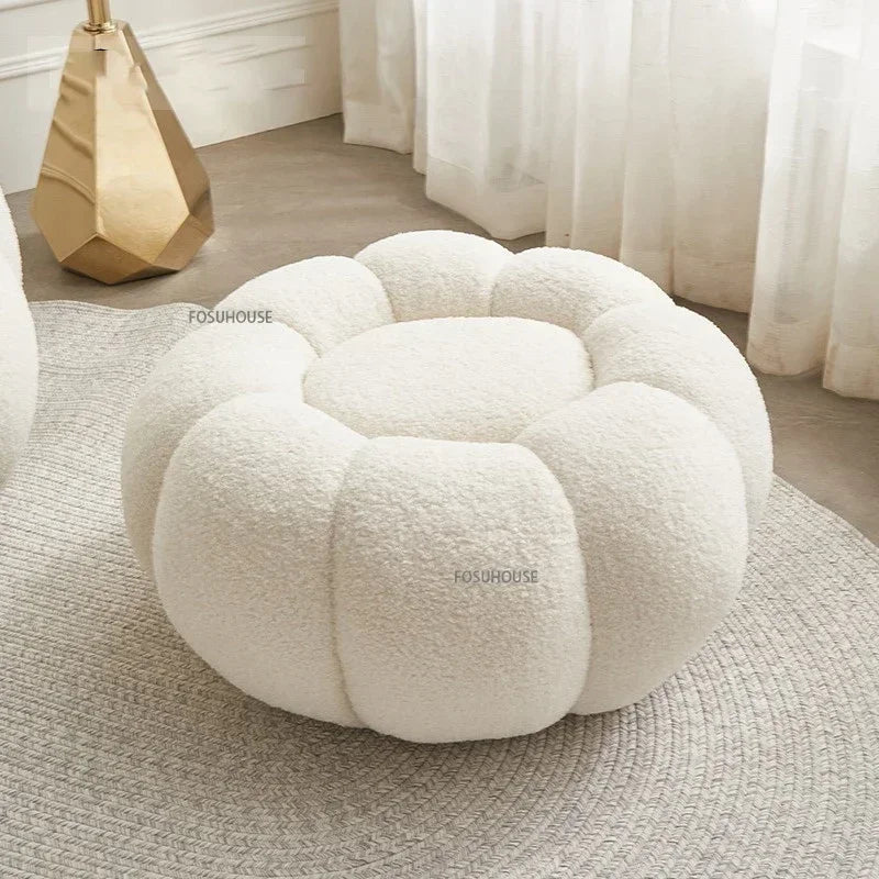 Bouclé Pouf Fleur