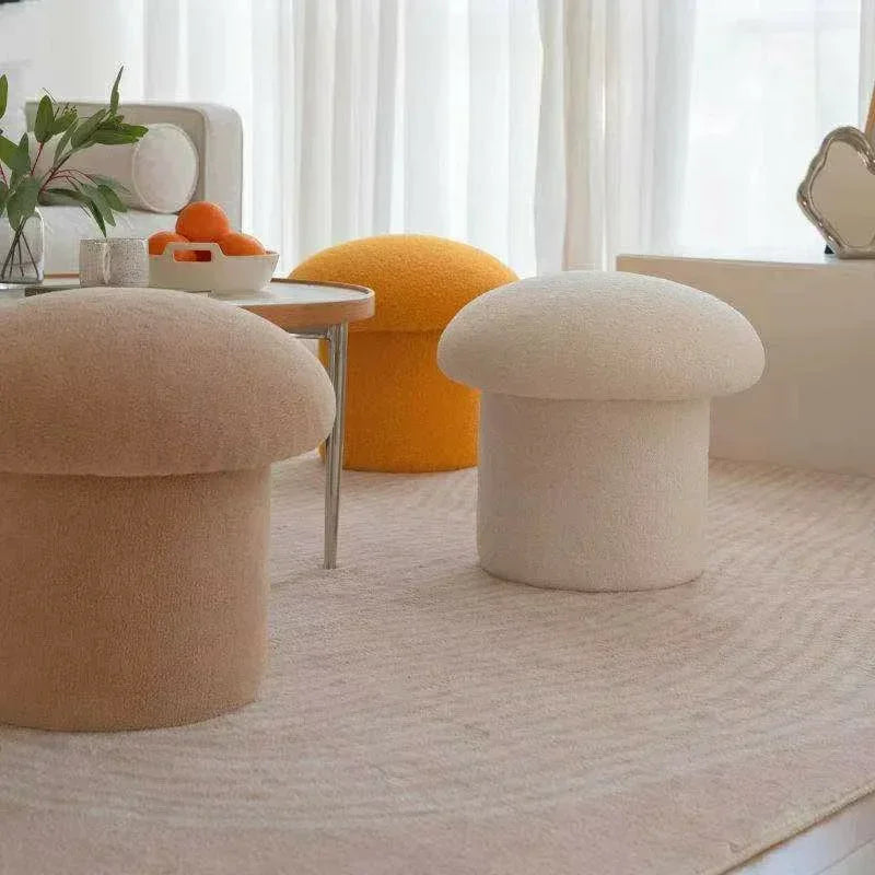 Bouclé Pouf Champignon