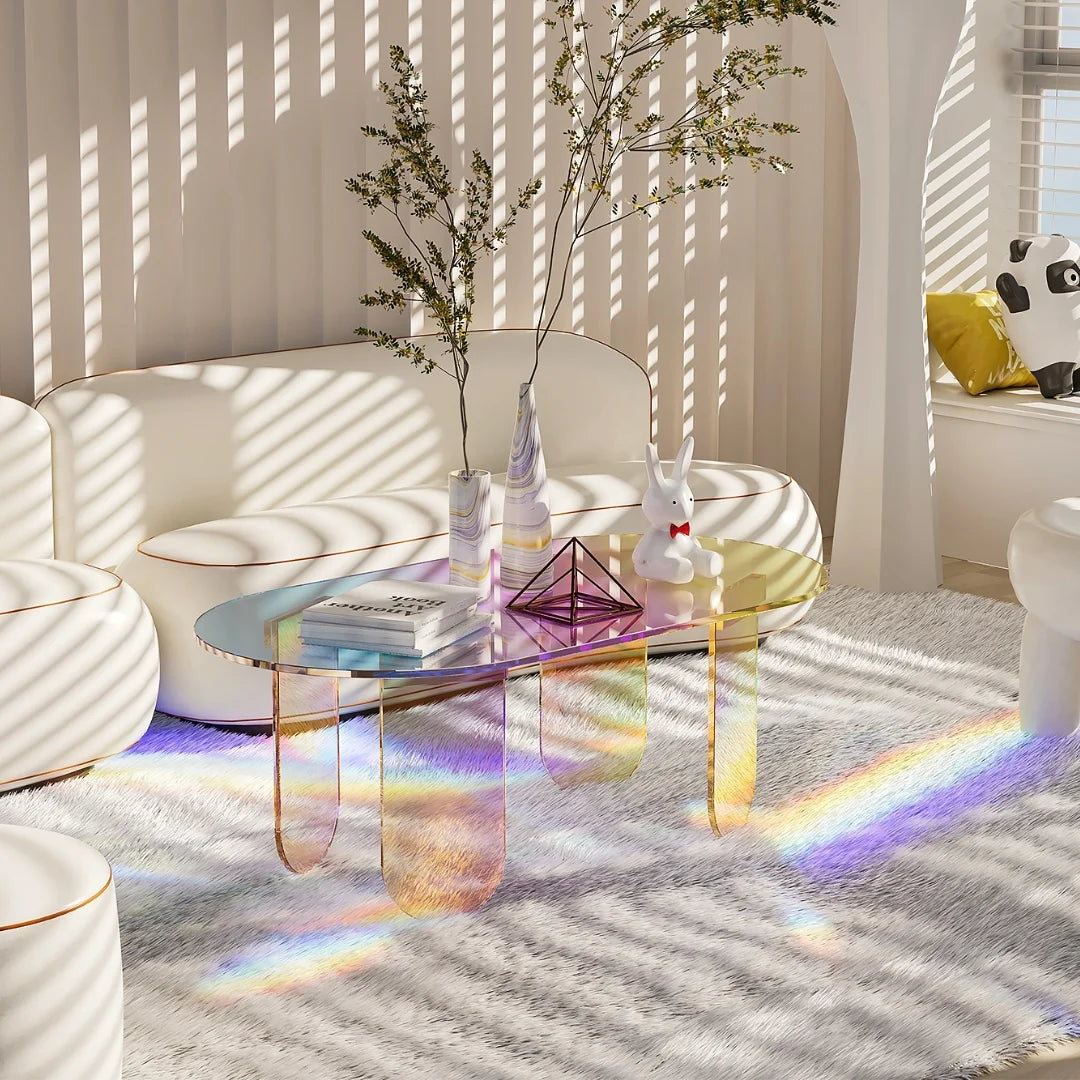 Iridescent Acrylic Coffee Table