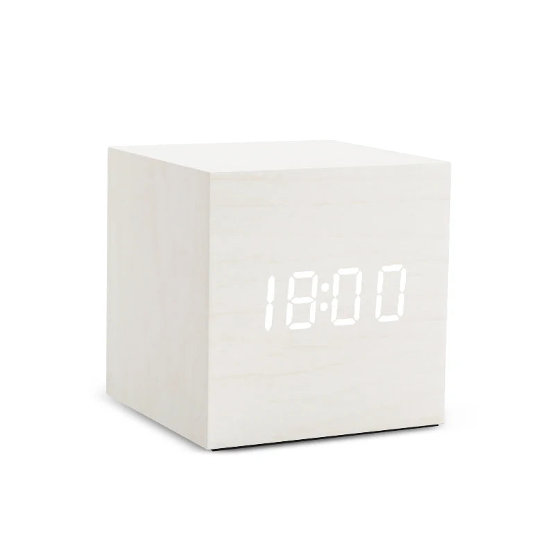 Wood Block Alarm Clock