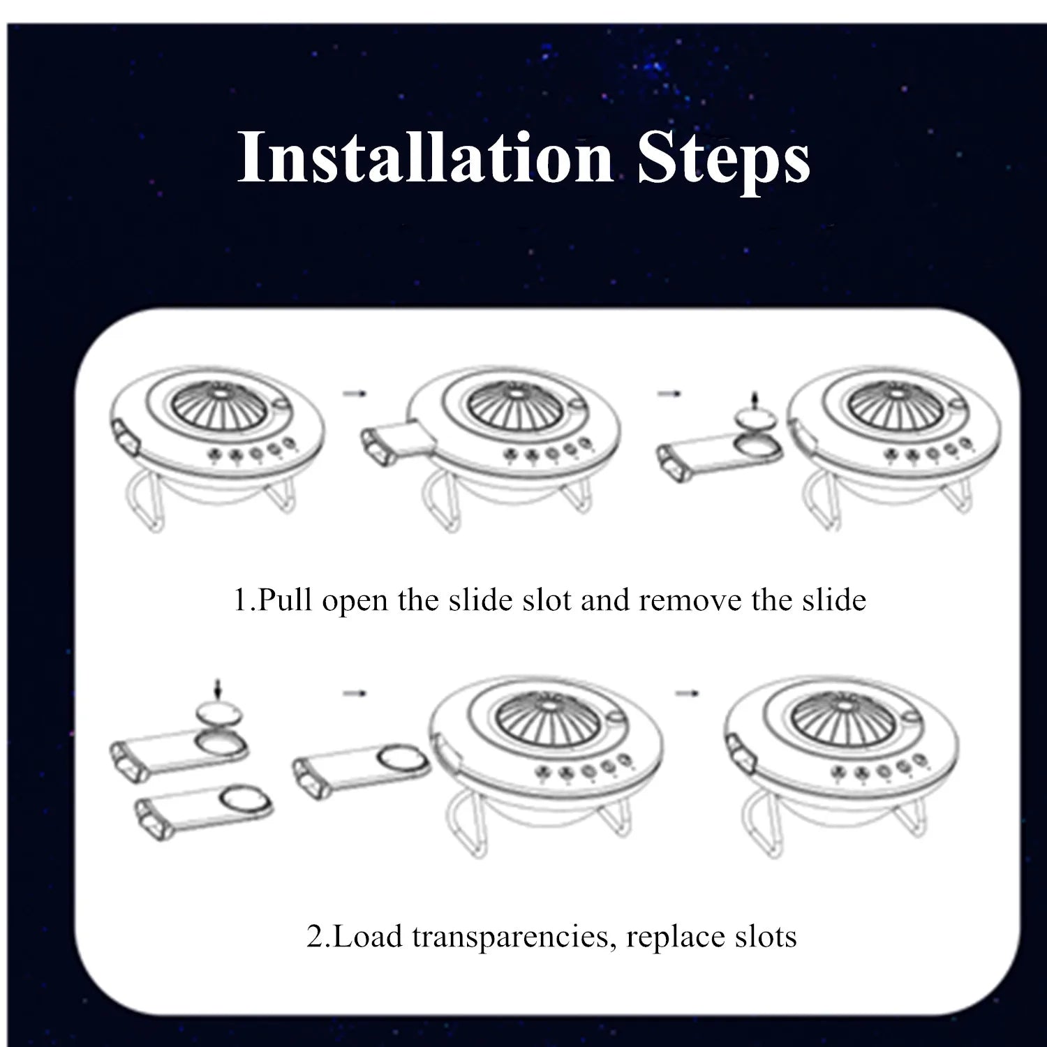 LED Star Projector Night Light