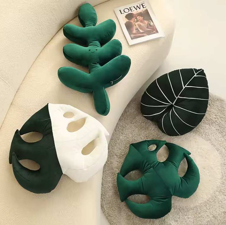 Houseplant Leaf Pillows