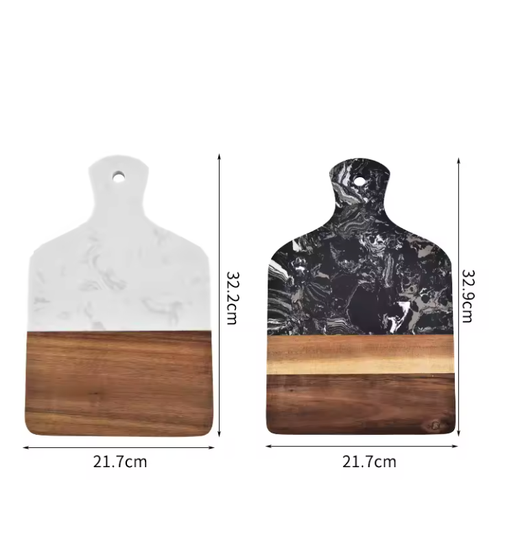 Marble and Wood Charcuterie board