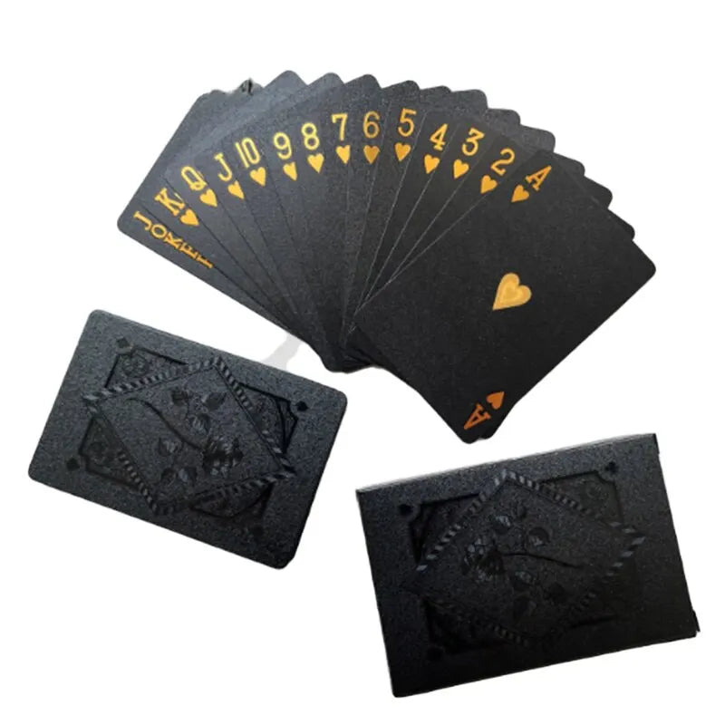 Black & Gold Waterproof Playing Cards