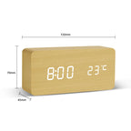 Wood Block Alarm Clock