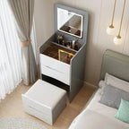 Compact Vanity with Hidden Seat