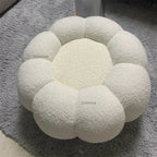 Bouclé Pouf Fleur