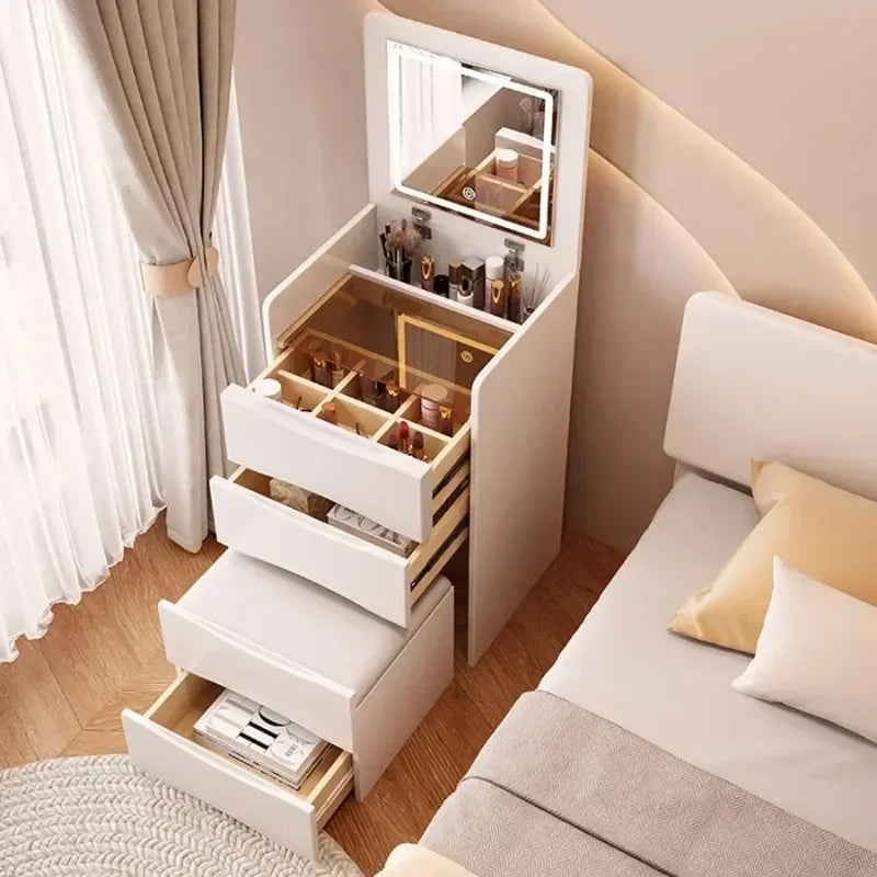 Compact Vanity with Hidden Seat