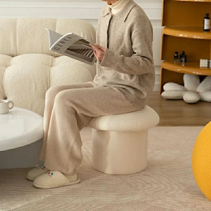 Bouclé Pouf Champignon