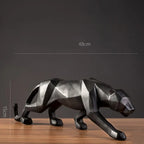 Geometric Panther Statue