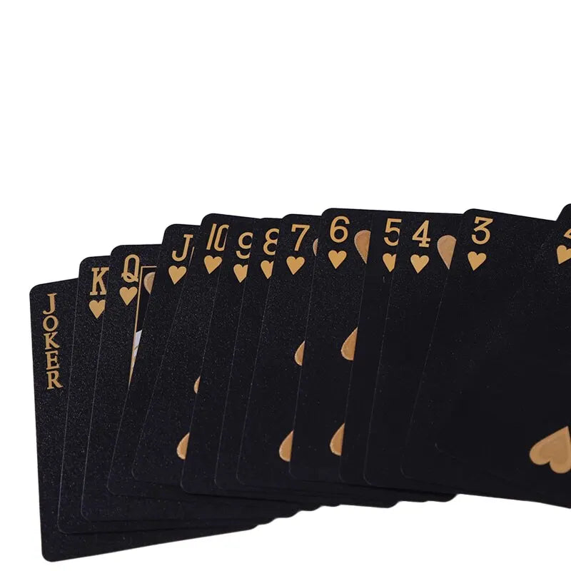 Black & Gold Waterproof Playing Cards